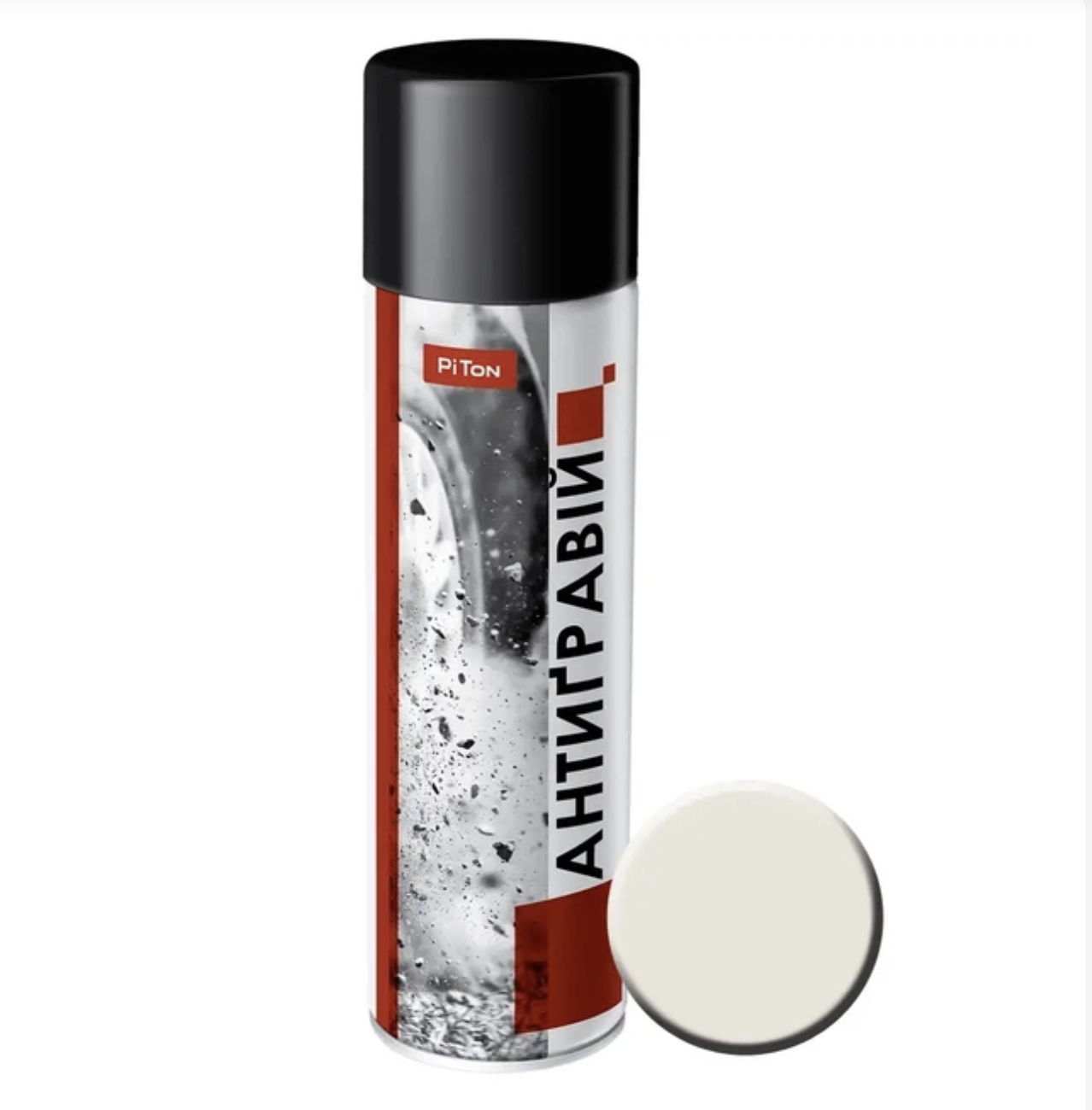 Засіб д/захисту кузова авто "Антигравій" білий (аерозоль) PITON 500ML